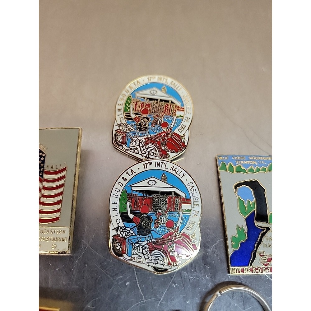Vintage Pin Lot - Harley Davidson Spring Fall Rally Wild Wood Rally - Picture 3 of 11